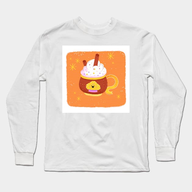 Hot Cocoa Long Sleeve T-Shirt by Laetitia Levilly